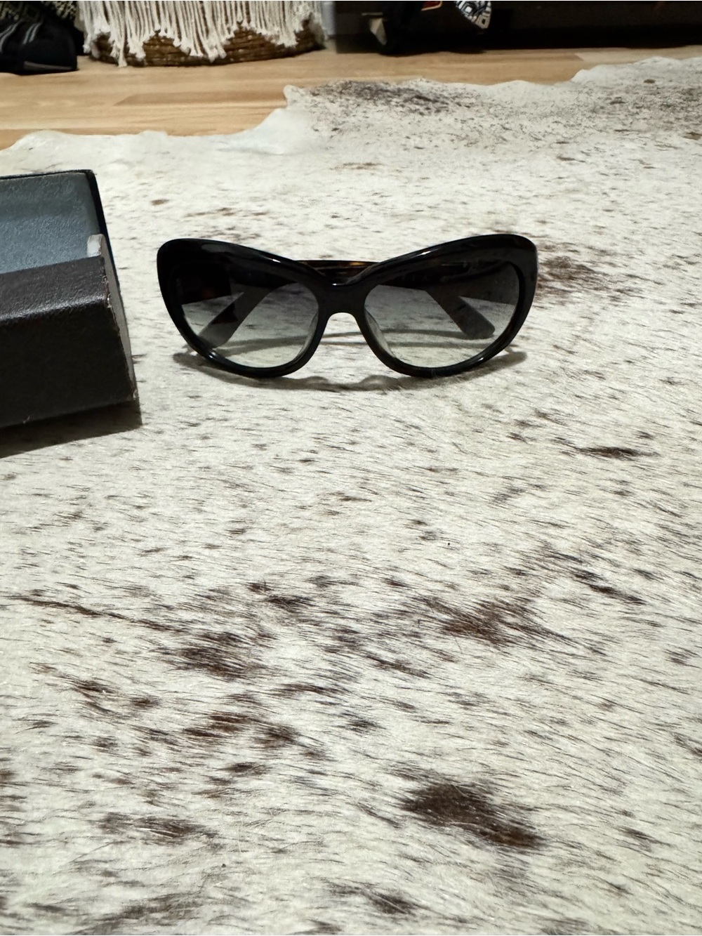 DITA Black Oversized Gradient Lens Women's Sunglasses - Picture 9 of 9